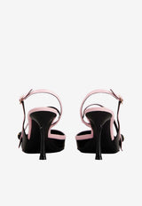 Roger Vivier Rose Vivier 85 Slingback Pumps in Leather Black RVW80744450JPE 1AA6