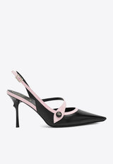Roger Vivier Rose Vivier 85 Slingback Pumps Black RVW80744450JPE/S_ROGVI-1AA6