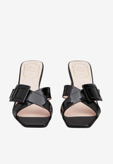 Roger Vivier Belle Vivier 45 Mules in Patent Leather Black RVW82045010D1P B999