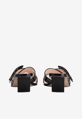 Roger Vivier Belle Vivier 45 Mules in Patent Leather Black RVW82045010D1P B999