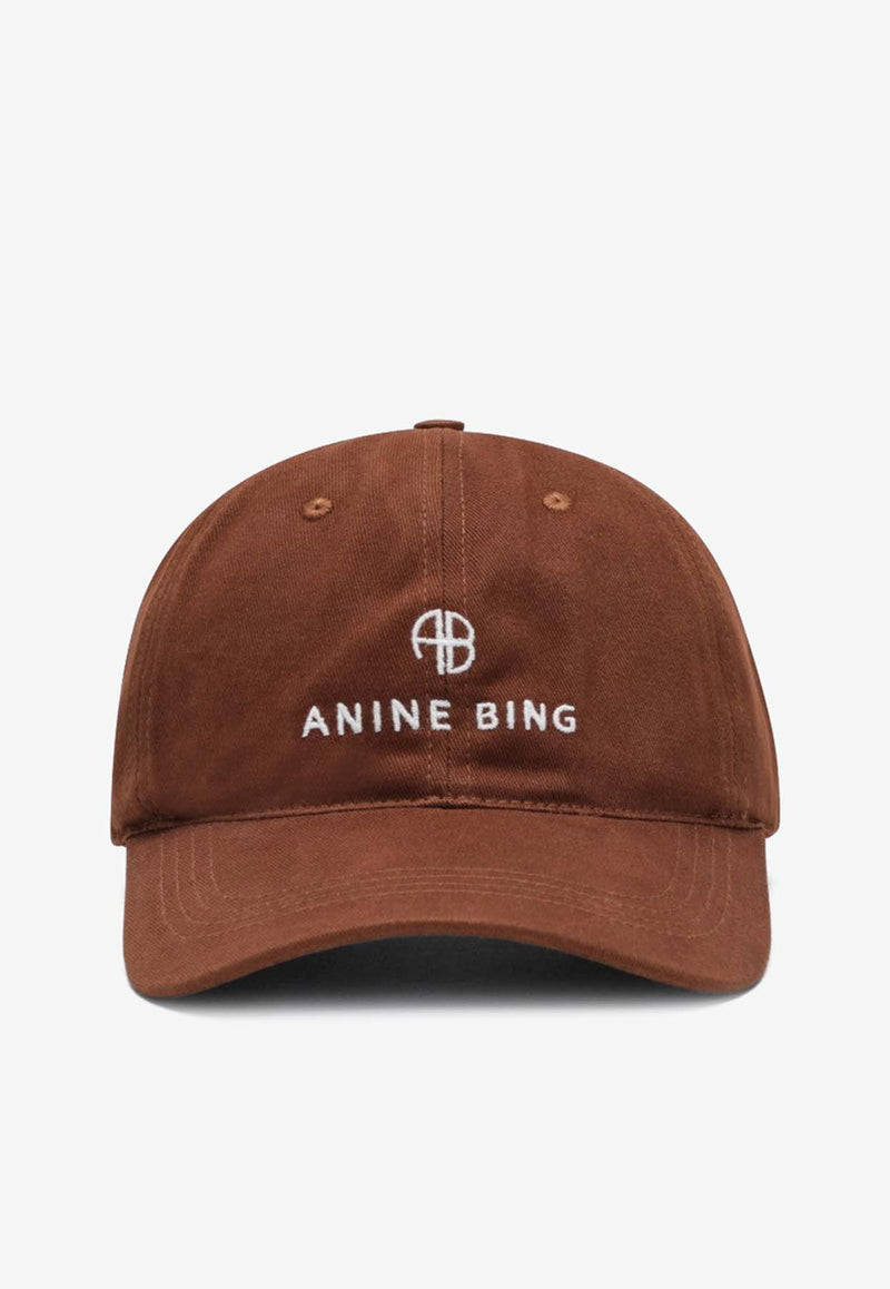 Anine Bing Jeremy Logo Baseball Cap Brown S-12-9084CO/R_ANINE-220