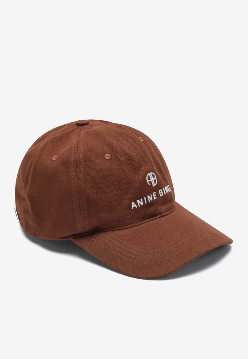 Anine Bing Jeremy Logo Baseball Cap Brown S-12-9084CO/R_ANINE-220