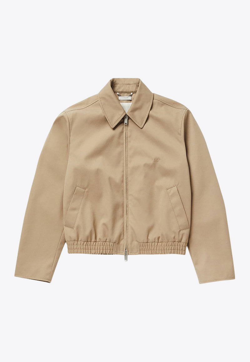 1989 Studio Logo Embroidered Zip-Up Jacket Beige S03MBG003FAB001/Q_1989-4300