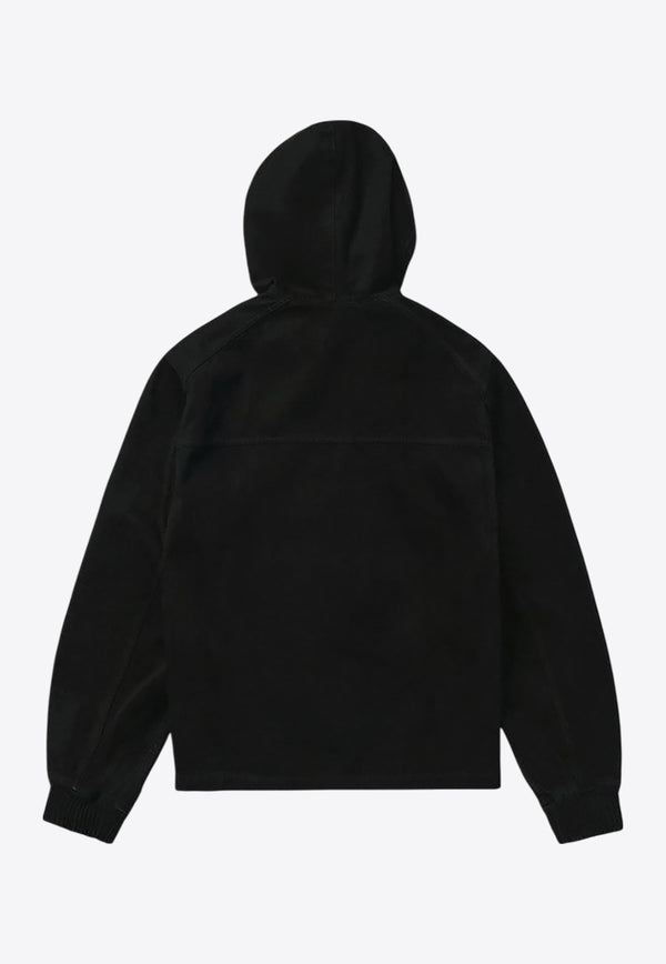 1989 Studio Denim Zip-Up Hooded Sweatshirt Black S03MCG001DEN002/Q_1989-0100