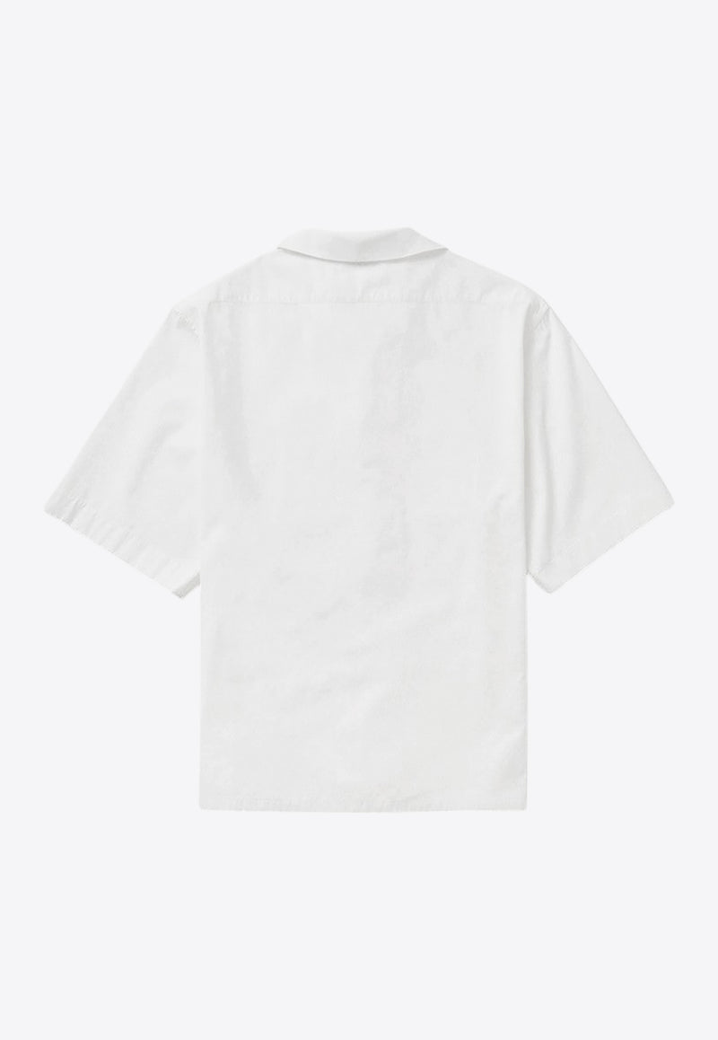 1989 Studio Short-Sleeved Poplin Shirt White S03MFB003FAB001/Q_1989-4000