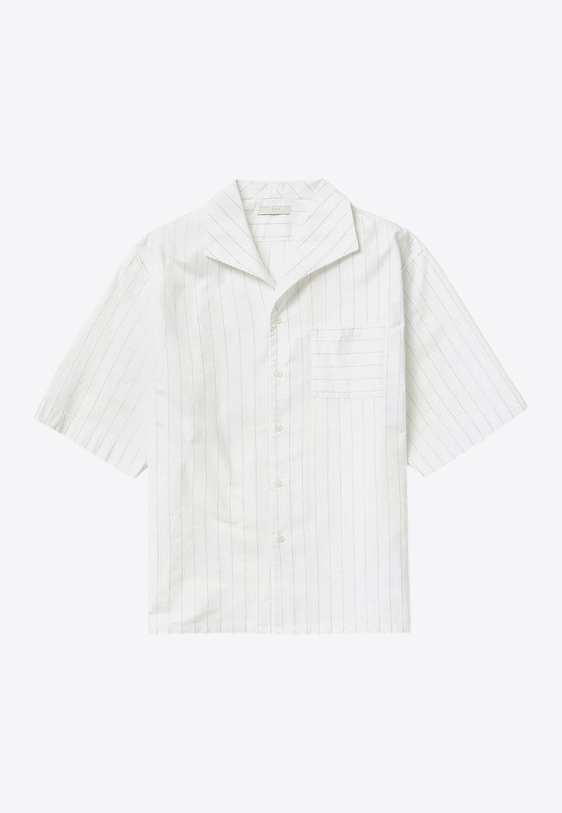 1989 Studio Striped Short-Sleeved Shirt White S03MFB003FAB002/Q_1989-4000