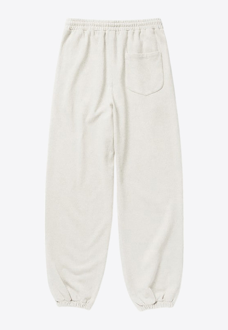 1989 Studio JP Logo Embroidered Track Pants Cream S03MME005UFLE002/Q_1989-4200