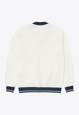 1989 Studio V-neck Logo Sweatshirt  Off-white S03MMH001FLE001/Q_1989-4100