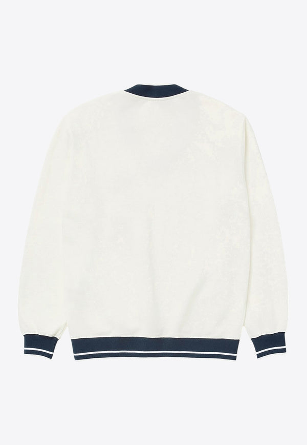 1989 Studio V-neck Logo Sweatshirt  Off-white S03MMH001FLE001/Q_1989-4100