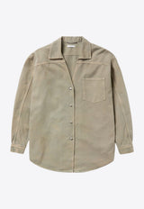 1989 Studio Button-Up Denim Overshirt Beige S03UCC003UFAB001/Q_1989-2400