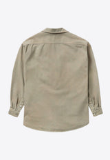 1989 Studio Button-Up Denim Overshirt Beige S03UCC003UFAB001/Q_1989-2400