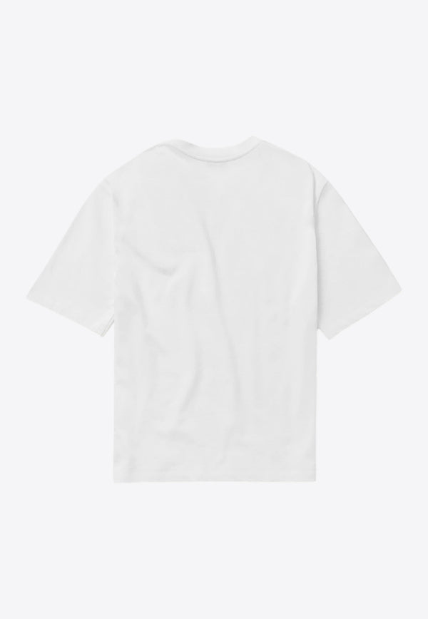 1989 Studio Logo Embroidered T-shirt White S03UEB001UJER002/Q_1989-4000