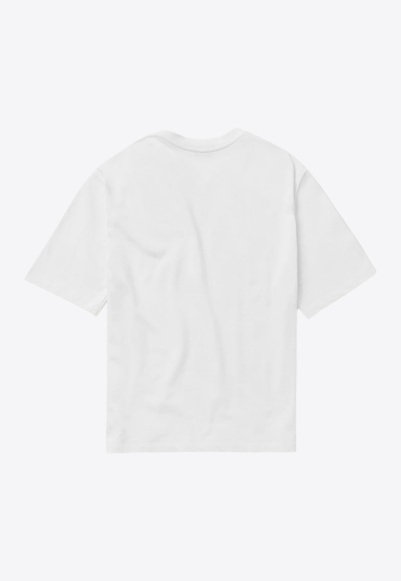 1989 Studio Logo Embroidered T-shirt White S03UEB001UJER002/Q_1989-4000