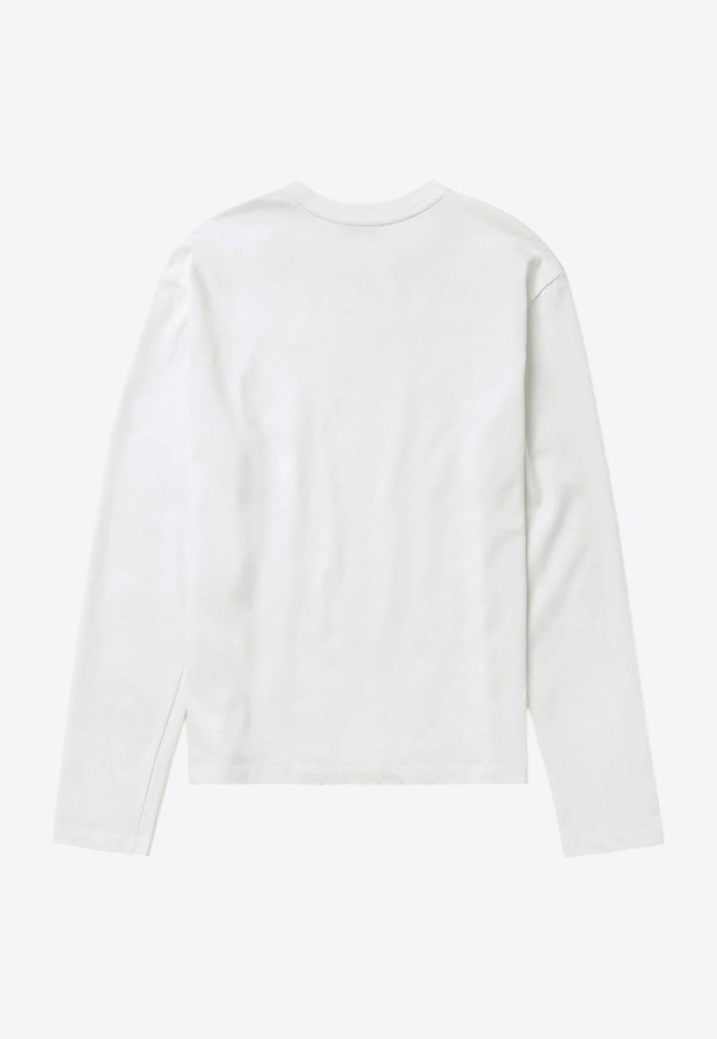 1989 Studio Logo Embroidered Long-Sleeved T-shirt White S03UEC001UJER001/Q_1989-4000