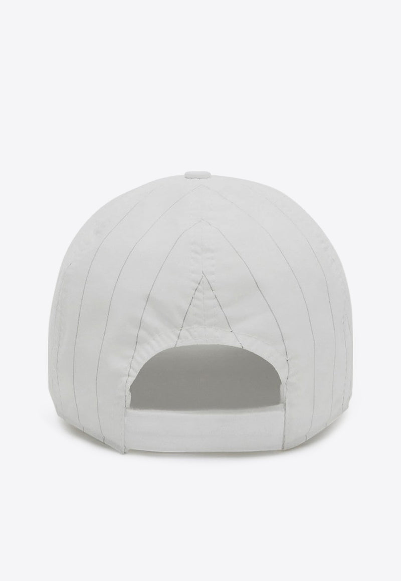 1989 Studio Logo Patch Striped Baseball Cap White S03UHE004UFAB001/Q_1989-4000