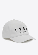 1989 Studio Embroidered Logo Baseball Cap White S03UHE004UUFAB003/Q_1989-4000