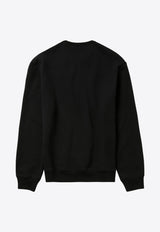 1989 Studio Logo Embroidered Crewneck Sweatshirt Black S03UMB001FLE001/Q_1989-0100