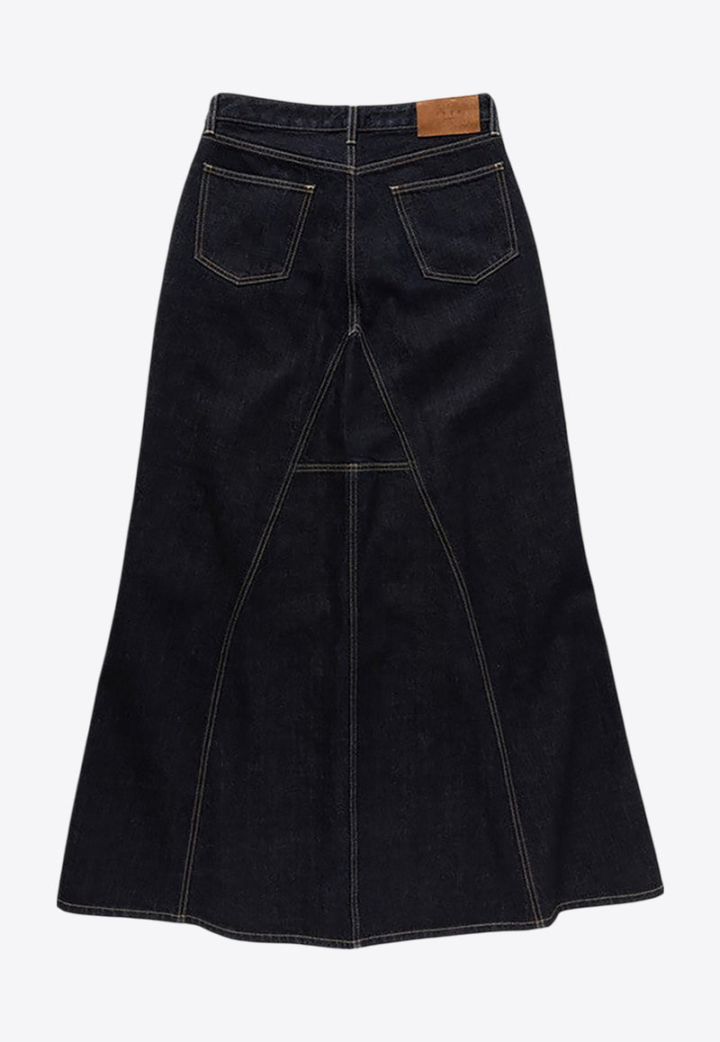 1989 Studio Flared Maxi Denim Skirt Blue S03WCH002DEN001/Q_1989-6200