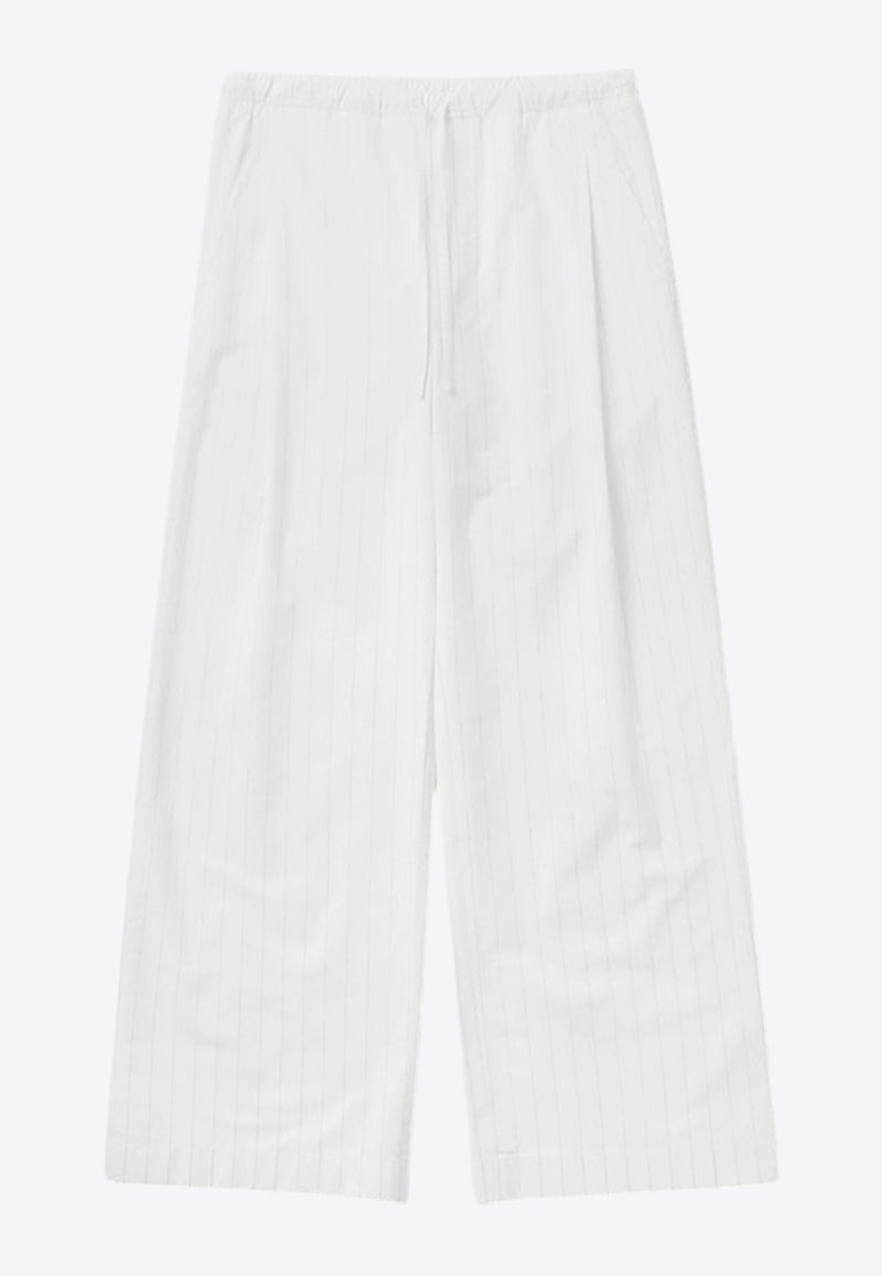 1989 Studio Striped Boxy Pants White S03WDE001FAB002/Q_1989-4000