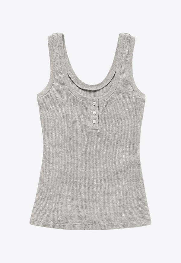 1989 Studio Waffle Ribbed Tank Top Gray S03WEI001JER001/Q_1989-1100