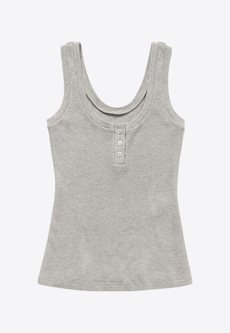 1989 Studio Waffle Ribbed Tank Top Gray S03WEI001JER001/Q_1989-1100