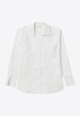 1989 Studio Striped Long-Sleeved Button-Up Shirt White S03WFC001FAB003/Q_1989-4000