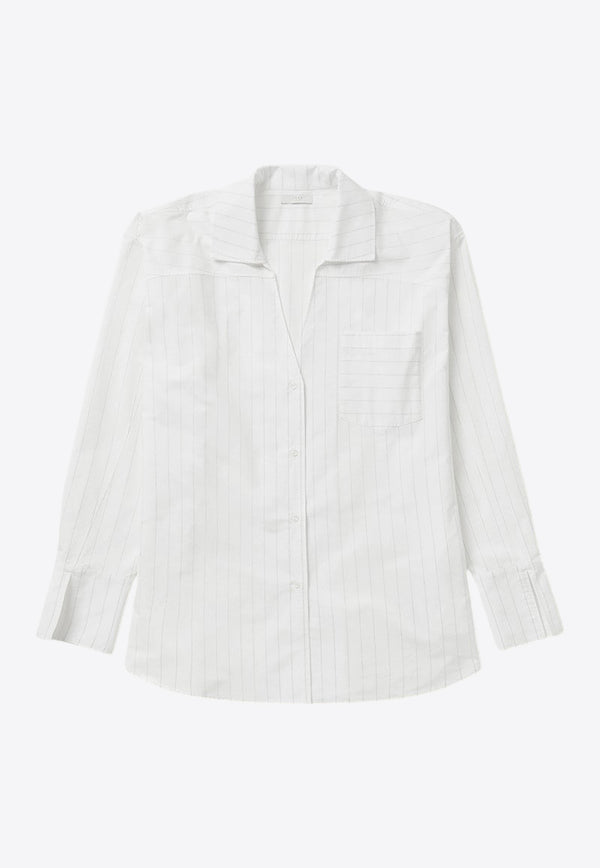 1989 Studio Striped Long-Sleeved Button-Up Shirt White S03WFC001FAB003/Q_1989-4000