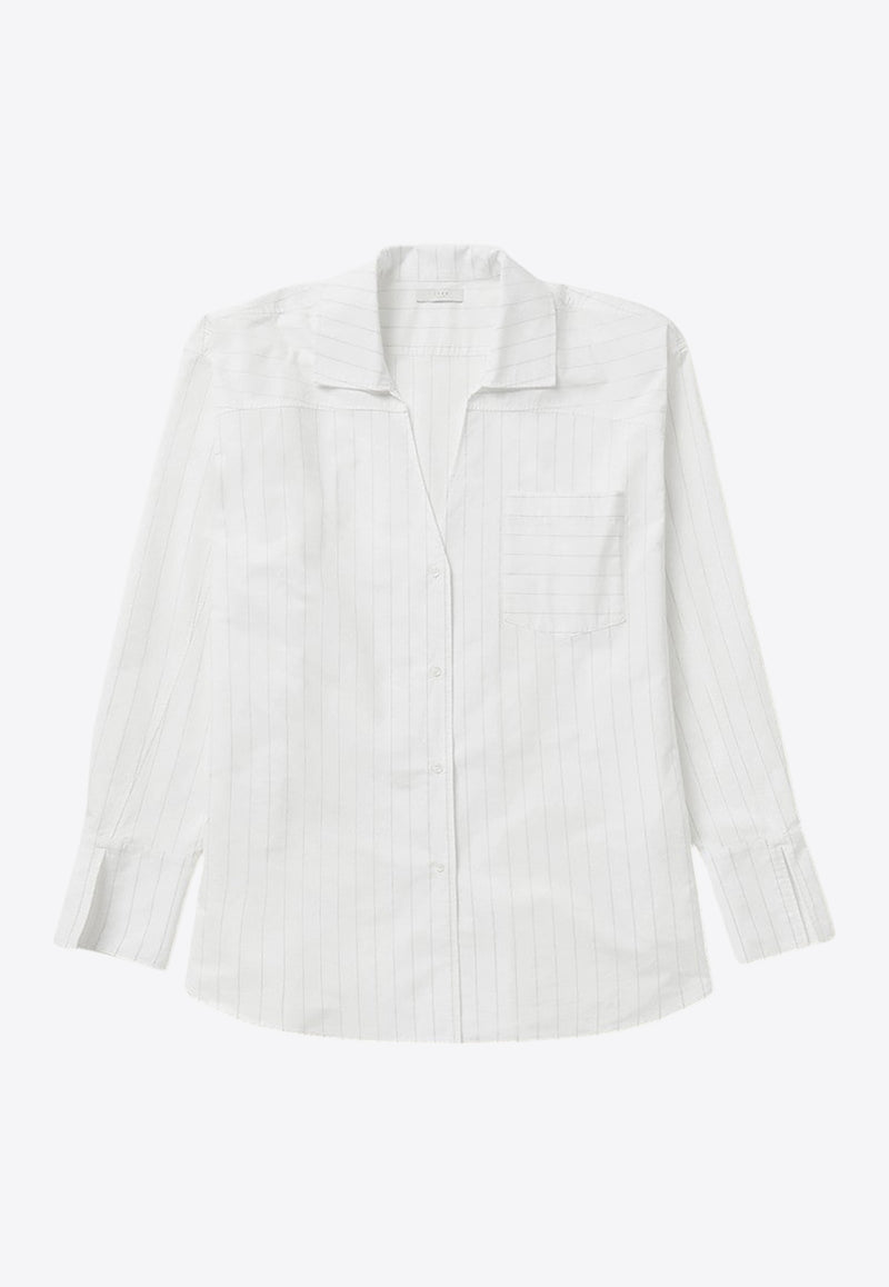 1989 Studio Striped Long-Sleeved Button-Up Shirt White S03WFC001FAB003/Q_1989-4000