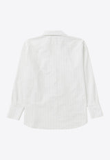 1989 Studio Striped Long-Sleeved Button-Up Shirt White S03WFC001FAB003/Q_1989-4000