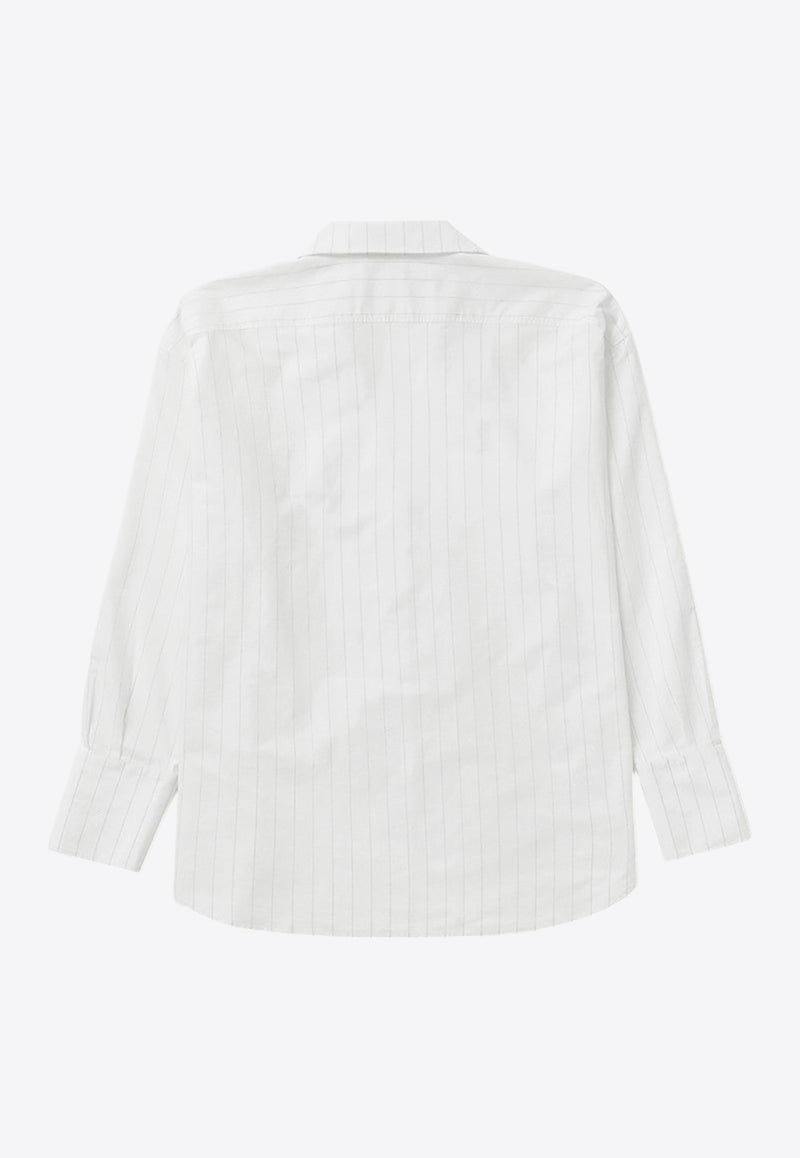 1989 Studio Striped Long-Sleeved Button-Up Shirt White S03WFC001FAB003/Q_1989-4000