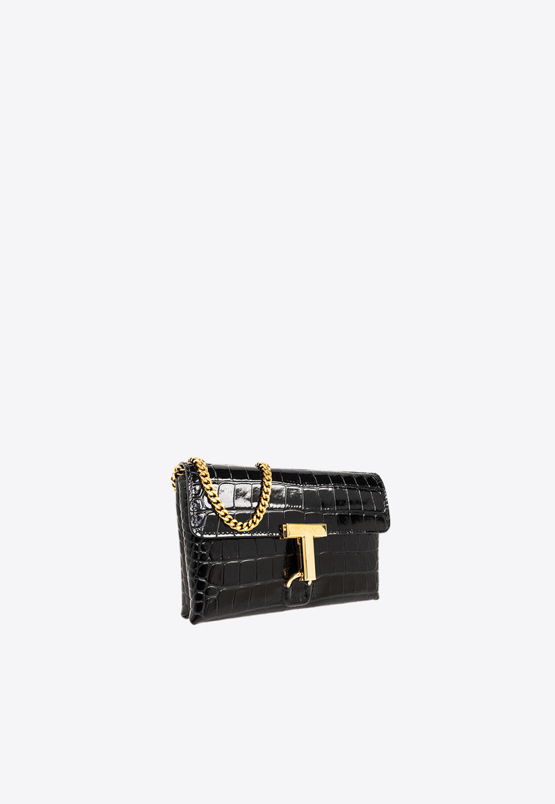 Tom Ford Mini Monarch Shoulder Bag in Croc-Embossed Leather S0456-LCL395X 1N001