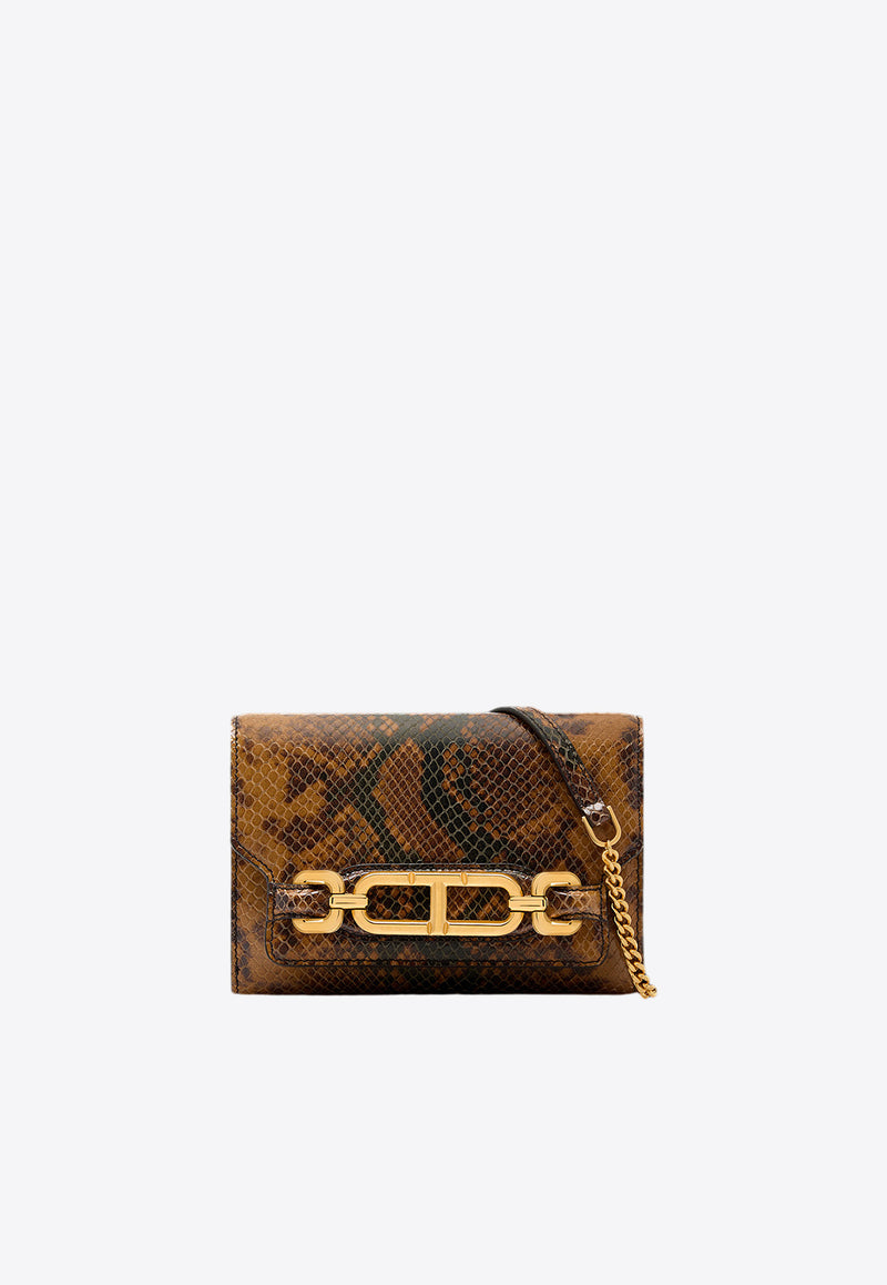 Tom Ford Mini Monarch Shoulder Bag in Python-Embossed Leather S0457-LCL385X 7BB04