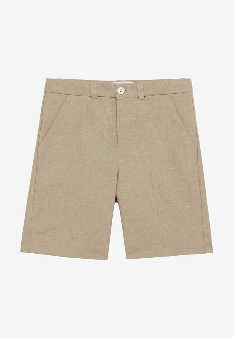 Bonpoint Boys Calvin Shorts S04BBEW00008LI/O_BONPO-068A Brown