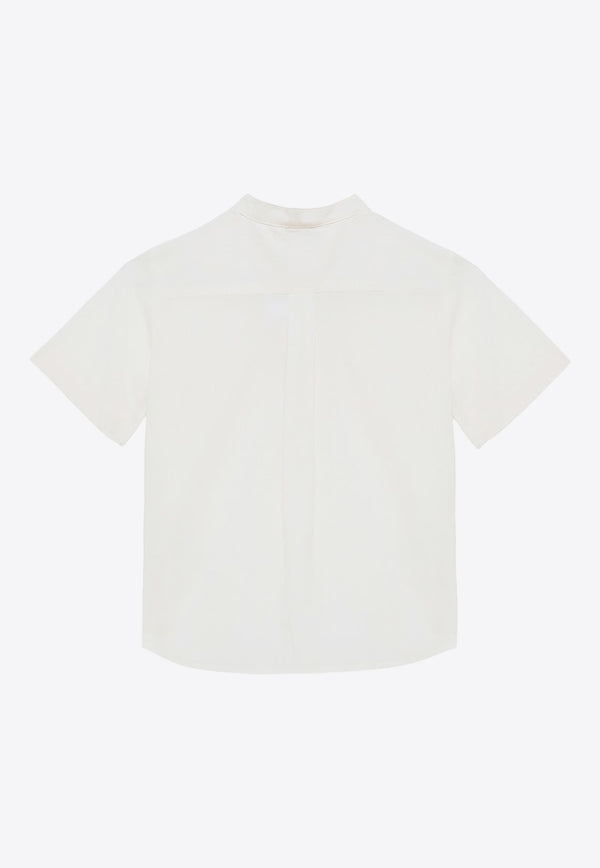 Bonpoint Boys Short-Sleeved Shirts S04BSHW00013CO/O_BONPO-000 White