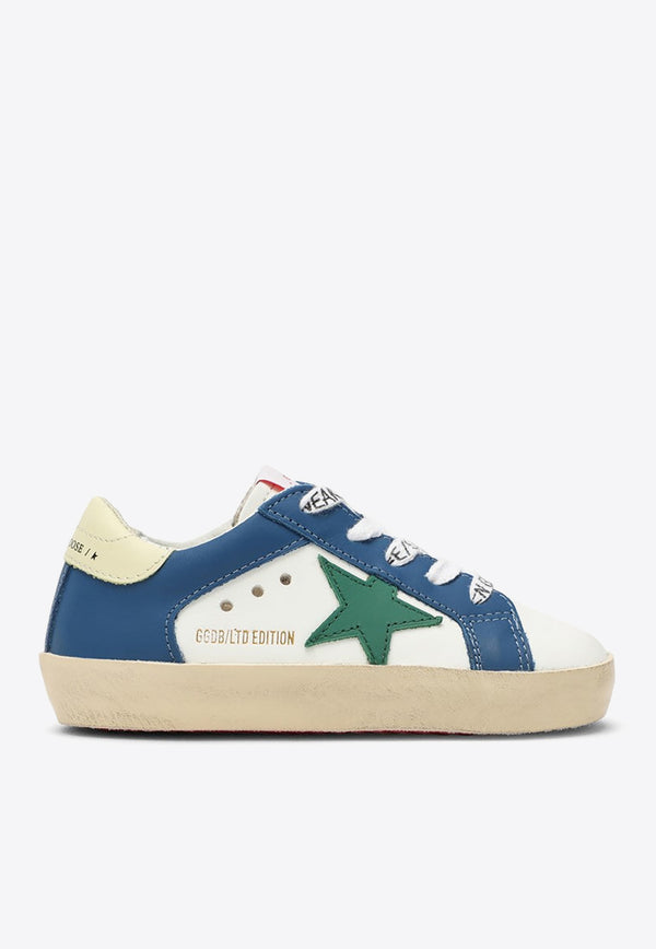 Bonpoint X Golden Goose Boys Star Patch Leather Sneakers Blue S04BSNL00001-CLE/O_BONPO-016