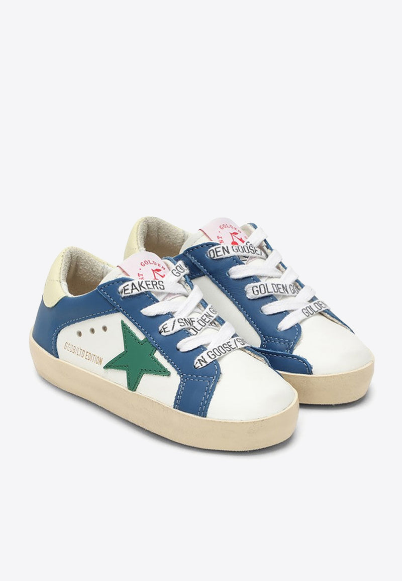 Bonpoint X Golden Goose Boys Star Patch Leather Sneakers Blue S04BSNL00001-CLE/O_BONPO-016