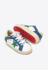 Bonpoint X Golden Goose Boys Star Patch Leather Sneakers Blue S04BSNL00001-CLE/O_BONPO-016