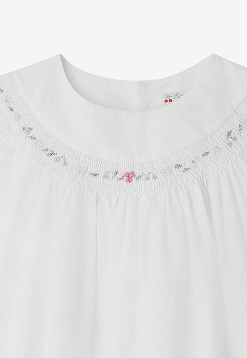 Bonpoint Girls Fillys Floral Embroidered Blouse White S04GBLW00021CO/O_BONPO-002