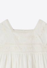 Bonpoint Girls Framboise Lace-Trimmed Dress White S04GDRW00002-ACO/O_BONPO-002