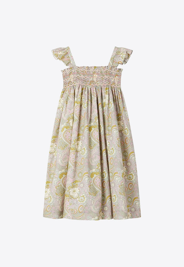 Bonpoint Girls Frances Sleeveless Printed Dress Multicolor S04GDRW00035-ACO/O_BONPO-656