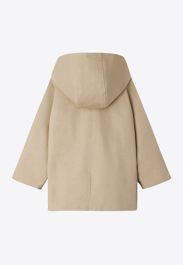 Bonpoint Girls Florie Double-Breasted Trench Coat Beige S04GOUW00002-ACO/O_BONPO-060