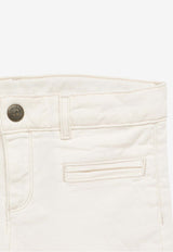 Bonpoint Girls Logo-Embroidered Flared Jeans S04GPAW00051CO/O_BONPO-002
