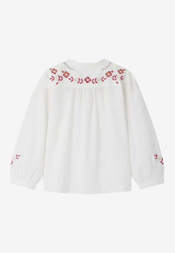 Bonpoint Girls Fifi Floral-Embroidered Blouse S04GSHW00002-ACO/O_BONPO-004