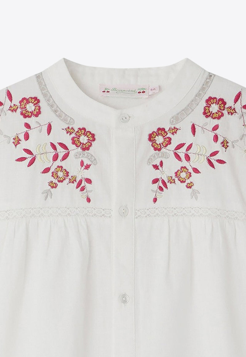 Bonpoint Girls Fifi Floral-Embroidered Blouse S04GSHW00002-ACO/O_BONPO-004