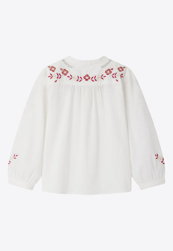Bonpoint Girls Fifi Floral-Embroidered Blouse S04GSHW00002-BCO/O_BONPO-004