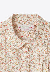 Bonpoint Girls Fiammetta Floral Print Shirt Beige S04GSHW00004-BCO/O_BONPO-560A