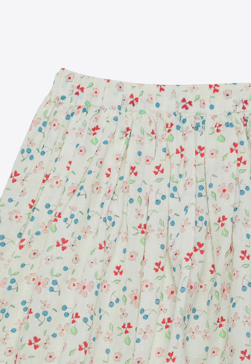 Bonpoint Girls Suzon Floral-Print Skirt White S04GSKW00005CO/O_BONPO-525B