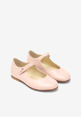 Bonpoint Girls Ella Mary Jane Ballet Flats S04GSOL00001-BLE/O_BONPO-023 Pink