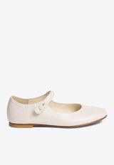 Bonpoint Girls Ella Mary-Jane Ballet Flats Cream S04GSOL00002-BLE/O_BONPO-003