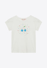 Bonpoint Girls Capricia Printed T-shirt S04GTSK00015CO/O_BONPO-102 White